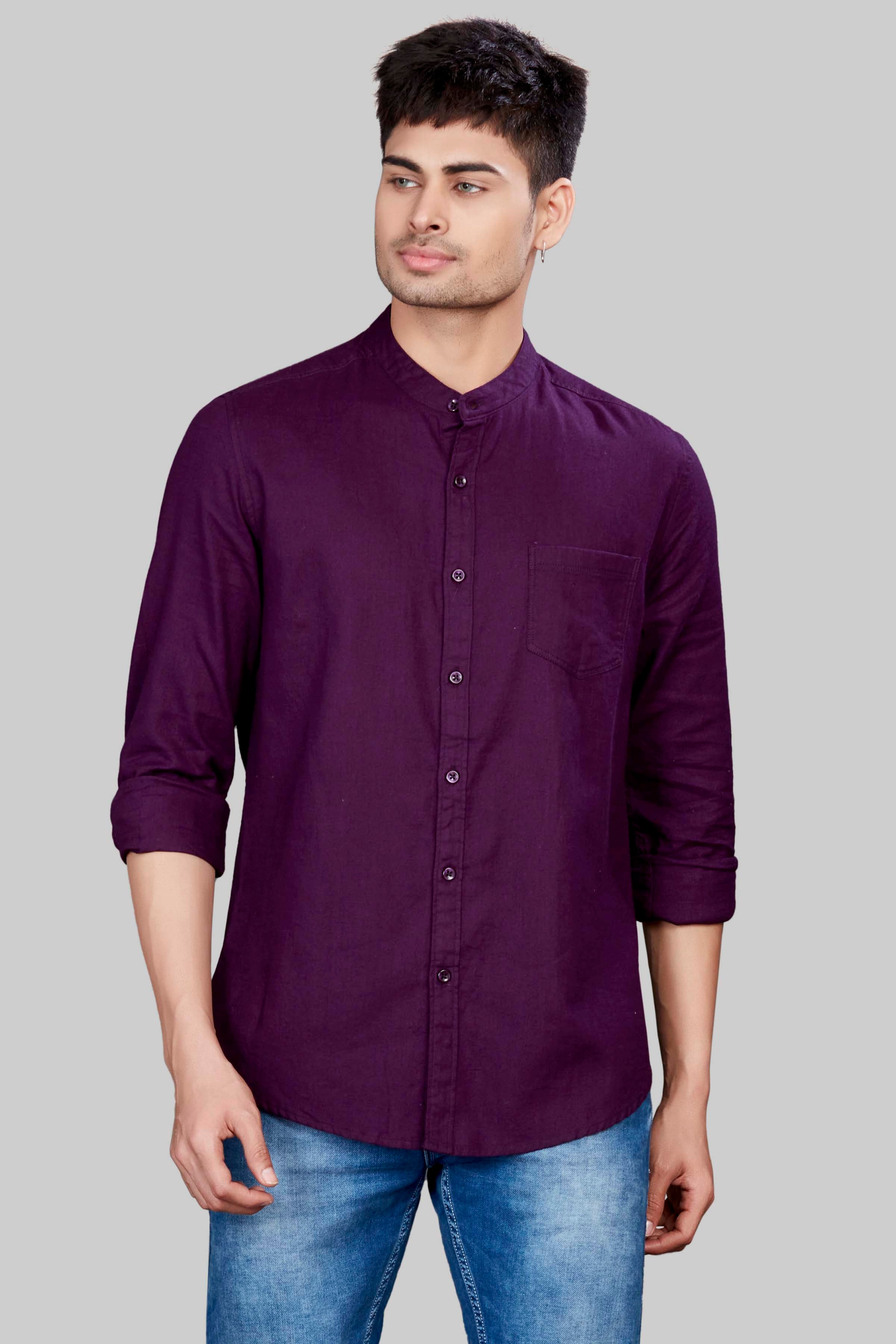 Buy NASH Men Dark Purple Solid Cotton T-Shirt - XL Online at Best Prices in  India - JioMart.